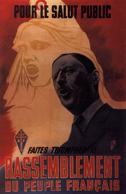 1951 RPF Pour le salut public, faites triompher le RPF Législatives 1951, Pos