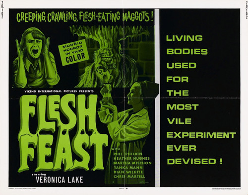 Flesh Feast 01 Poster Canvas Movie Film Print A0 A1 A2 A3 A4 A5 A6 Art Wall Deco