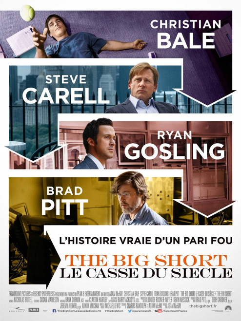 The Big Short (2015)_3 Poster Canvas Movie Film Print A0 A1 A2 A3 A4 A5 A6 Art W