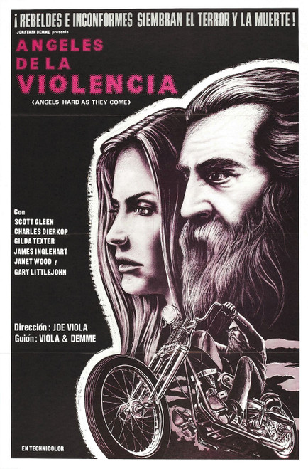 Angels Hard As They Come 02 Poster Canvas Movie Film Print A0 A1 A2 A3 A4 A5 A6