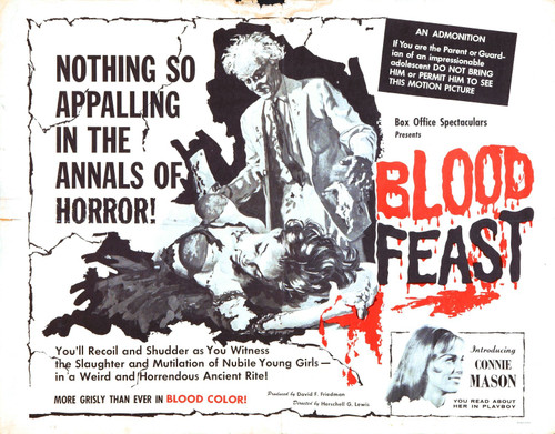 Blood Feast 02 Poster Canvas Movie Film Print A0 A1 A2 A3 A4 A5 A6 Art Wall Deco