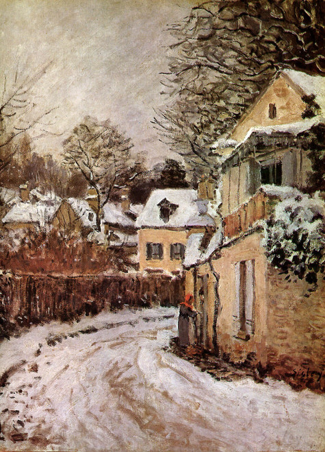 Sisley Alfred-Street_in_Louveciennes-Sun Poster Canvas Movie Film Print A0 A1 A2