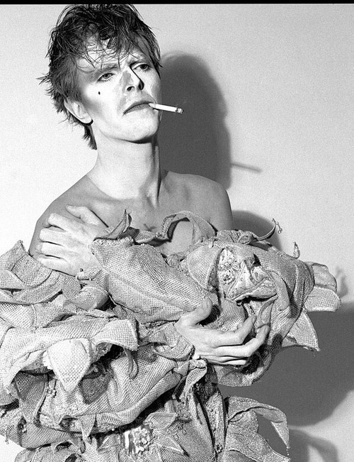 David-Bowie-smoking-Scary-Monsters-print_2 Poster Canvas Movie Film Print A0 A1