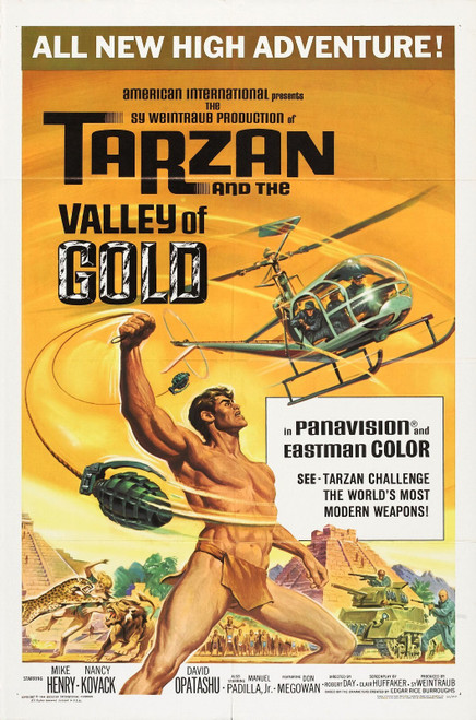 Tarzan And Valley Of Gold 01 Poster Canvas Movie Film Print A0 A1 A2 A3 A4 A5 A6
