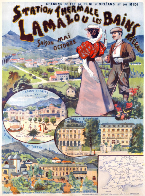 51238936390_PALLANDRE, M. Station thermale Lamalou-les-Bains. Chemin de fer PLM