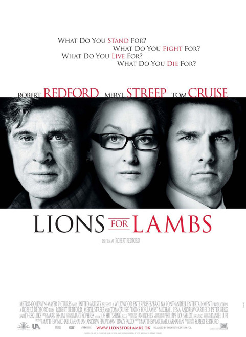 Lions for Lambs (2007)_2 Poster Canvas Movie Film Print A0 A1 A2 A3 A4 A5 A6 Art