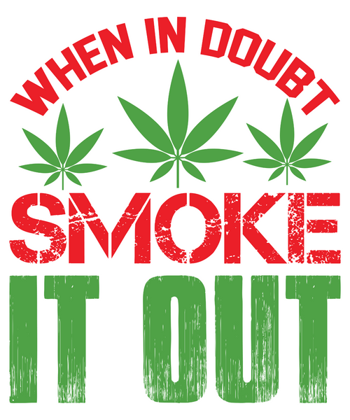 When in doubt, smoke it out-01 (2) Poster Canvas Movie Film Print A0 A1 A2 A3 A4