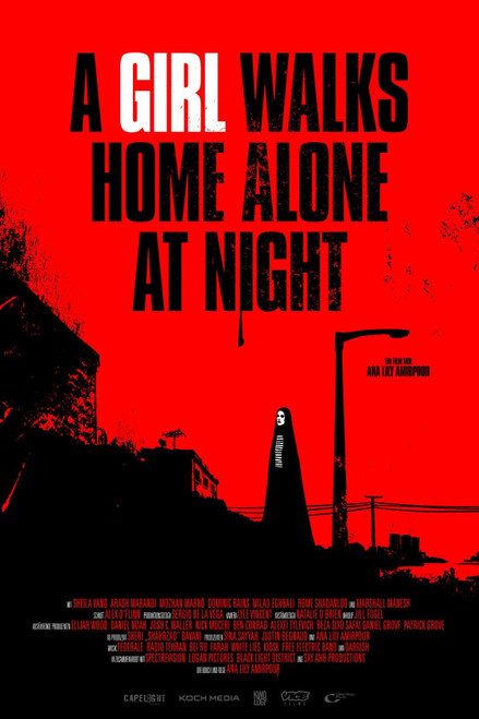 A GIRL WALKS HOME ALONE AT NIGHT (2014) 2 Poster Canvas Movie Film Print A0 A1 A