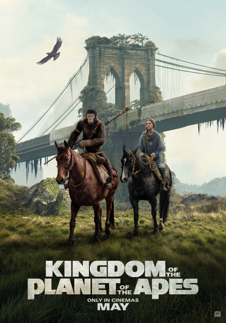 Kingdom of the Planet of the Apes (2024)_18 Poster Canvas Movie Film Print A0 A1