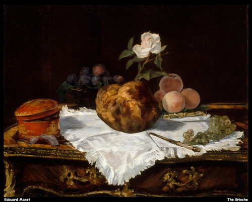 edouard-manet---the-brioche_11061354946_o(1) Poster Canvas Print Art Painting De