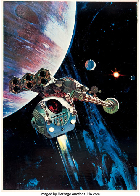 2001 A Space Odyssey (MGM, 1968). Special Promotional Italian Foglios (3C Poster