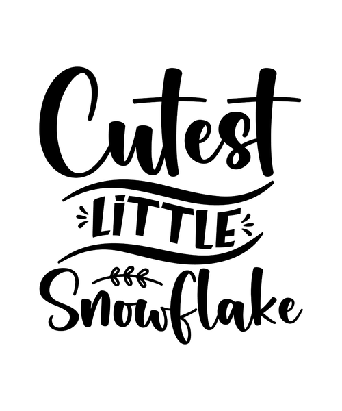 Cutest Little Snowflake Poster Canvas Movie Film Print A0 A1 A2 A3 A4 A5 A6 Art