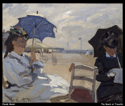 claude-monet---the-beach-at-trouville_11016141394_o(1) Poster Canvas Movie Film