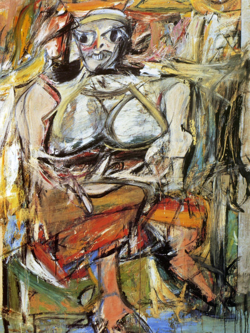 1950 1952 William De Kooning Femme I Woman I American painting Art Gallery Poste