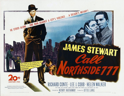 Call Northside 777 (1948)_2 Movie Film Poster Canvas iconic design