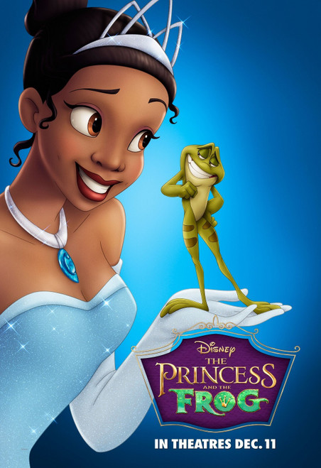 The Princess and the Frog (2009)_3 Poster Canvas Movie Film Print A0 A1 A2 A3 A4