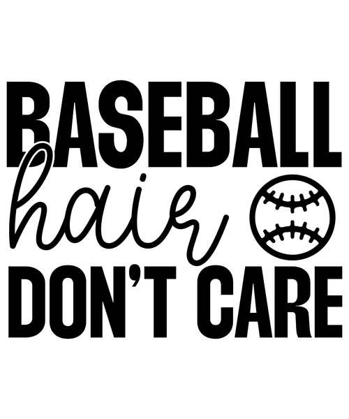 Baseball Hair Don t Care-01 Poster Canvas Movie Film Print A0 A1 A2 A3 A4 A5 A6