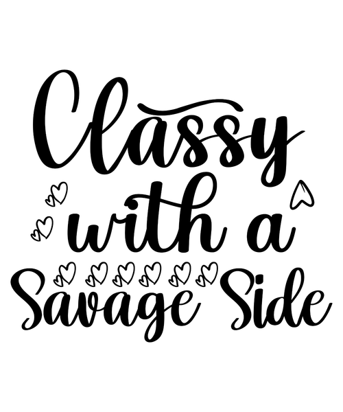 Classy with a Savage Side-01 (4) Poster Canvas Movie Film Print A0 A1 A2 A3 A4 A