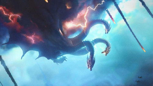 Godzilla King of the Monsters 34 Poster Canvas Movie Film Print A0 A1 A2 A3 A4 A