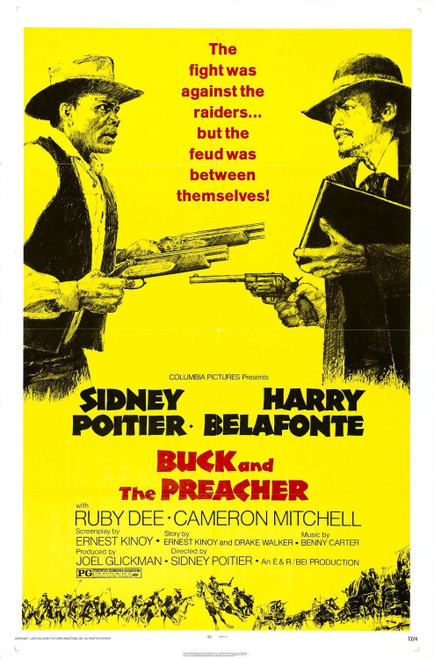 Buck and the Preacher (1972)_0 Movie Film Poster Canvas iconic design