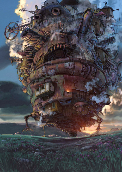Howls Moving Castle- Poster (A0-A4) Film Movie Picture Wall Decor Actor