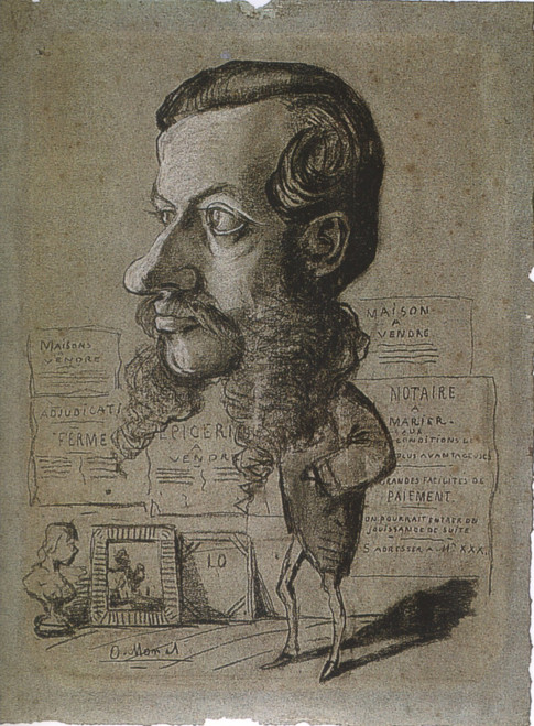 001. Leon Manchon Wearing a Jacket (black crayon on grey paper) Art Gallery Post