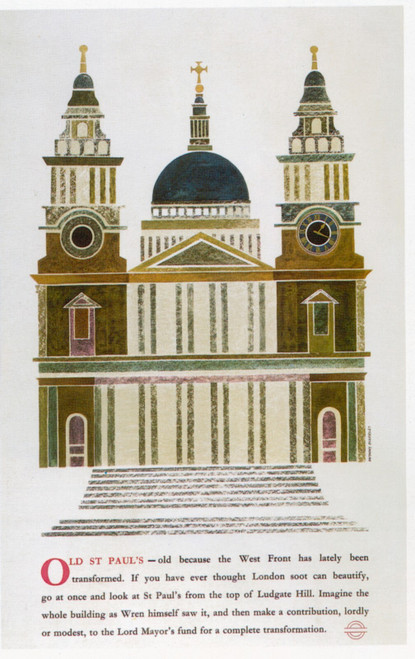 1964-Old St Pauls Poster Canvas Movie Film Print A0 A1 A2 A3 A4 A5 A6 Art Wall D