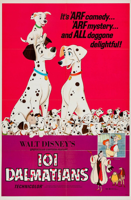 101 Dalmatians (4) Poster Canvas Movie Film Print A0 A1 A2 A3 A4 A5 A6 Art Wall