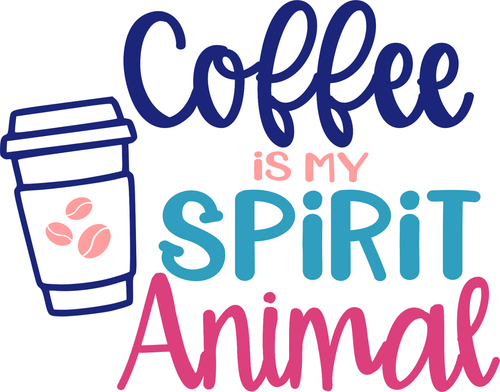 Coffee_CoffeeIsMySpiritAnimal Poster Canvas Movie Film Print A0 A1 A2 A3 A4 A5 A