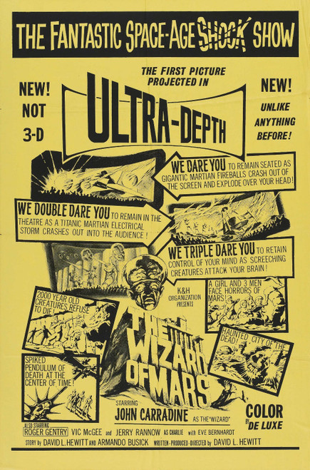 Wizard Of Mars 01 Poster Canvas Movie Film Print A0 A1 A2 A3 A4 A5 A6 Art Wall D