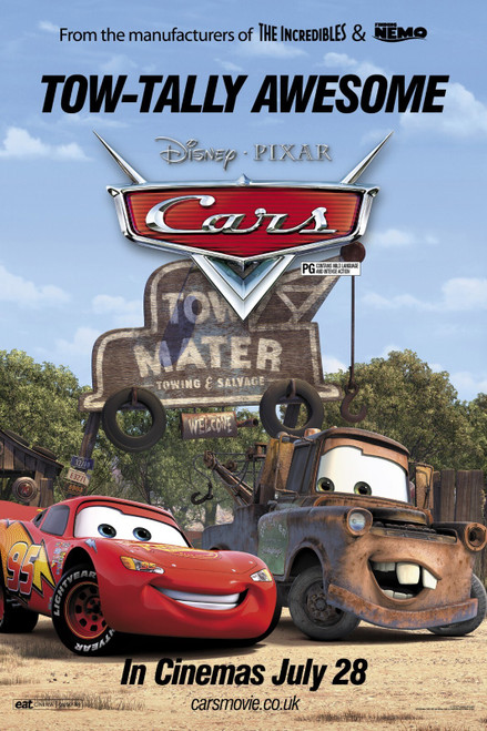 Cars (2006)_10 Movie Film Poster Canvas iconic design