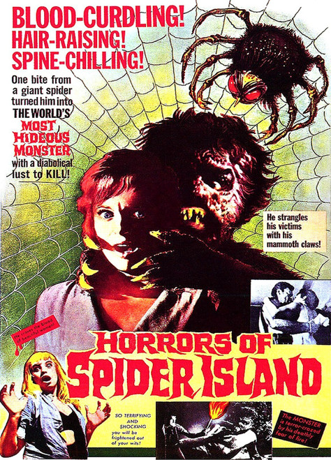 Horrors Of Spider Island 01 Poster Canvas Movie Film Print A0 A1 A2 A3 A4 A5 A6