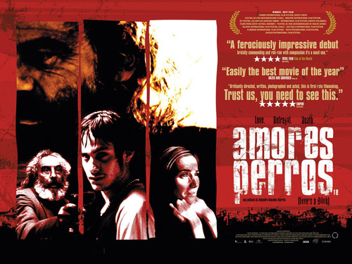 Amores Perros (2000)_3 Movie Film Poster Canvas iconic design