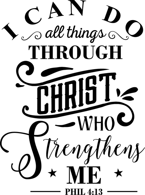 I can do all things Funny Poster Creative Canvas Print A0 A1 A2 A3 A4 A5 A6 Art