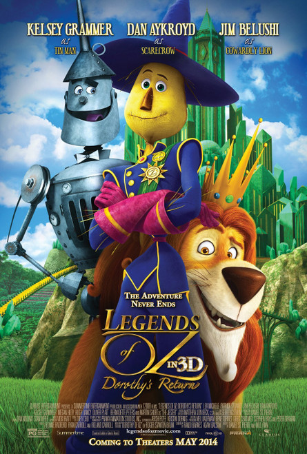 Legends of Oz_ Dorothy_s Return (2014)_3 Poster Canvas Movie Film Print A0 A1 A2
