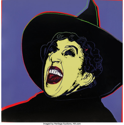 Andy Warhol (1928-1987). The Witch, from Myths, 1981. Poster Canvas Print Art Pa