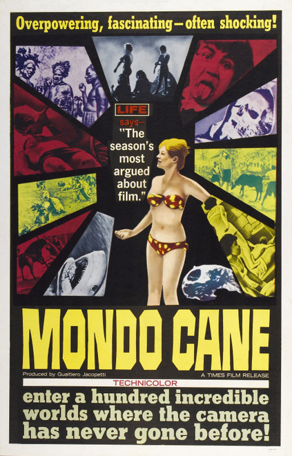 Mondo Cane 01 Poster Canvas Movie Film Print A0 A1 A2 A3 A4 A5 A6 Art Wall Decor