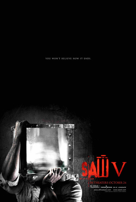 Saw V (2008)_4 Poster Canvas Movie Film Print A0 A1 A2 A3 A4 A5 A6 Art Wall Deco