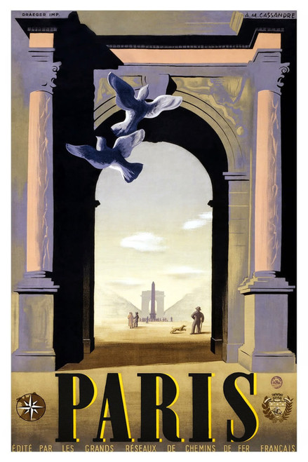 Paris vintage travel 20 Poster Canvas Movie Film Print A0 A1 A2 A3 A4 A5 A6 Art