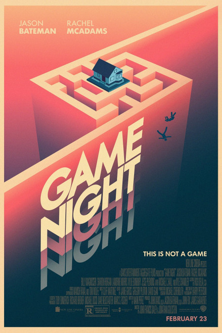 Game Night 4 Poster Canvas Movie Film Print A0 A1 A2 A3 A4 A5 A6 Art Wall Decor