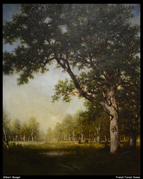gilbert-munger---french-forest-scene--jpb_16949541252_o(1) Poster Canvas Movie F