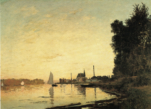 Monet- Argenteuil, Late Afternoon Poster Canvas Movie Film Print A0 A1 A2 A3 A4