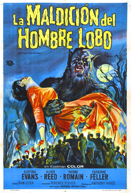 Curse Of Werewolf 03 Poster Canvas Print Art Painting Decor Reprint wall A0 A1 A