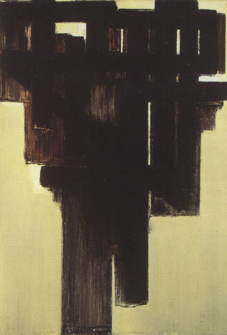 397. (pierre soulages) april 3, 1954 Poster Canvas Movie Film Print A0 A1 A2 A3