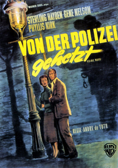 Crime Wave (1954)_2 Movie Film Poster Canvas iconic design