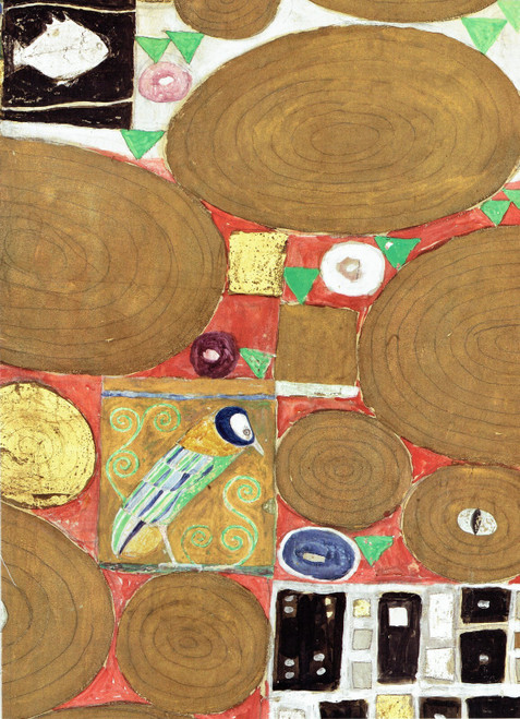 Detail of -Pair of Lovers- klmt 1910 Part 1 Art Gallery Poster Canvas Print Wall