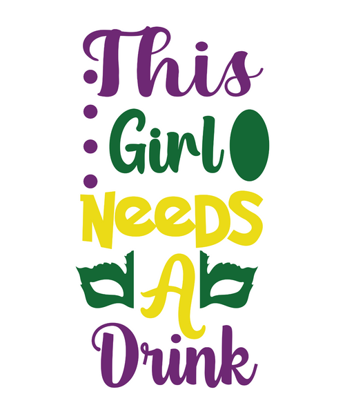 This Girl Needs a Drink-01 (10) Poster Canvas Movie Film Print A0 A1 A2 A3 A4 A5