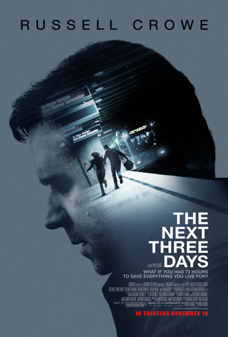 The Next Three Days (2010)_4 Poster Canvas Movie Film Print A0 A1 A2 A3 A4 A5 A6