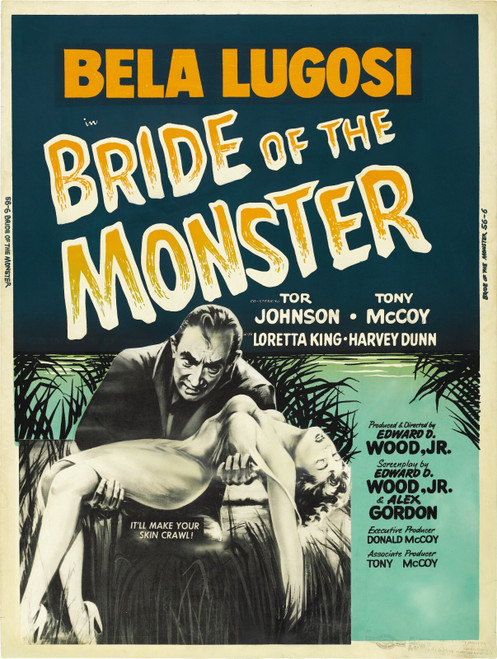 Bride Of Monster 02 Poster Canvas Movie Film Print A0 A1 A2 A3 A4 A5 A6 Art Wall Bride Of Monster 02 Poster Canvas Movie Film Print A0 A1 A2 A3 A4 A5 A6 Art Wall