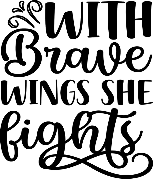 18.-With-Brave-Wings-She-Fights Poster Canvas Movie Film Print A0 A1 A2 A3 A4 A5